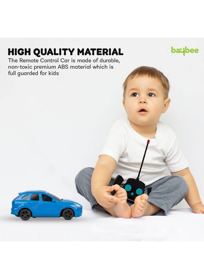 BAYBEE Spectre 1:24 Scale Rechargeable Remote Control Car for Kids, Stunt RC Cars with Full Function, 2.4G Remote | Racing Remote Cars | Remote Control Car Toys for Kids 5+Years Boys Girls (Blue)