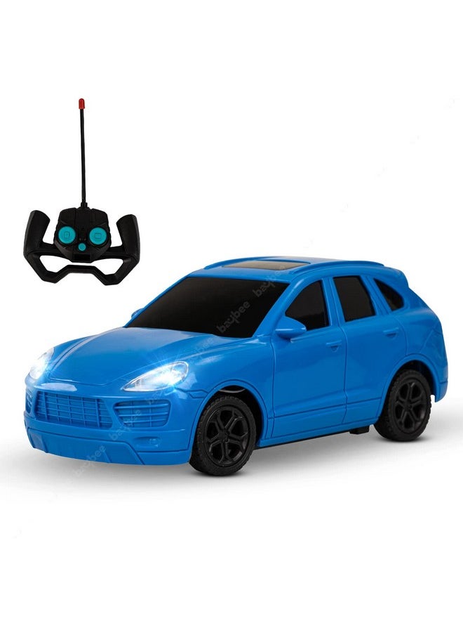 BAYBEE Spectre 1:24 Scale Rechargeable Remote Control Car for Kids, Stunt RC Cars with Full Function, 2.4G Remote | Racing Remote Cars | Remote Control Car Toys for Kids 5+Years Boys Girls (Blue)