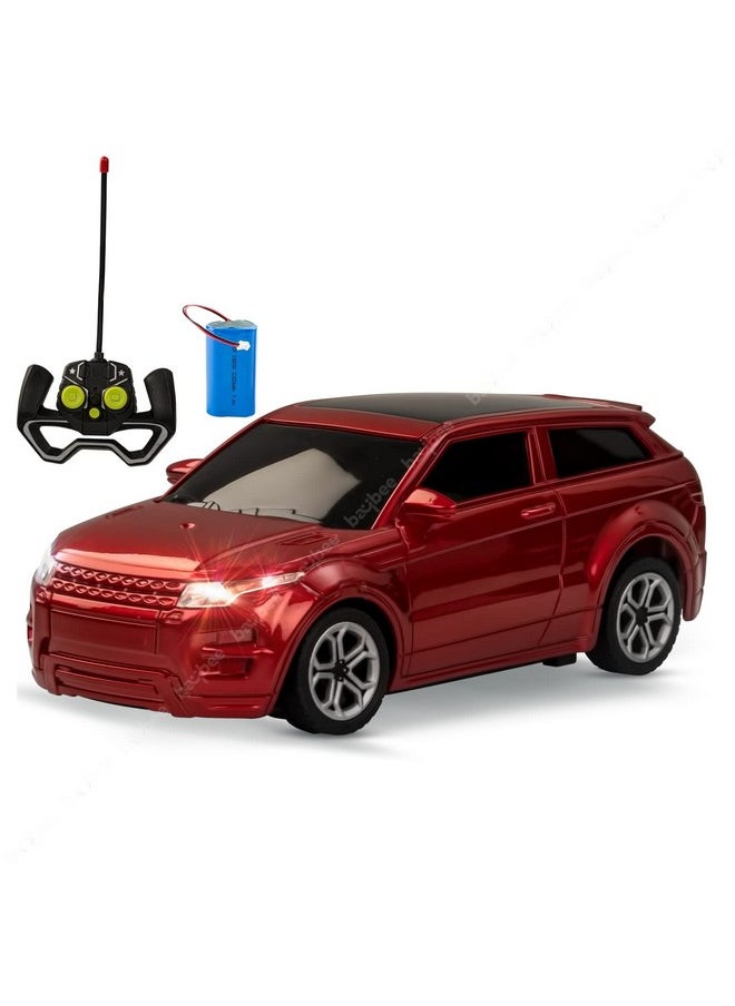 BAYBEE Metallic Roster 1:24 Scale Rechargeable Remote Control Car for Kids, Stunt RC Cars with Full Function, 2.4G Remote| Racing Remote Cars | Remote Control Car Toys for Kids 5+Years (Red)