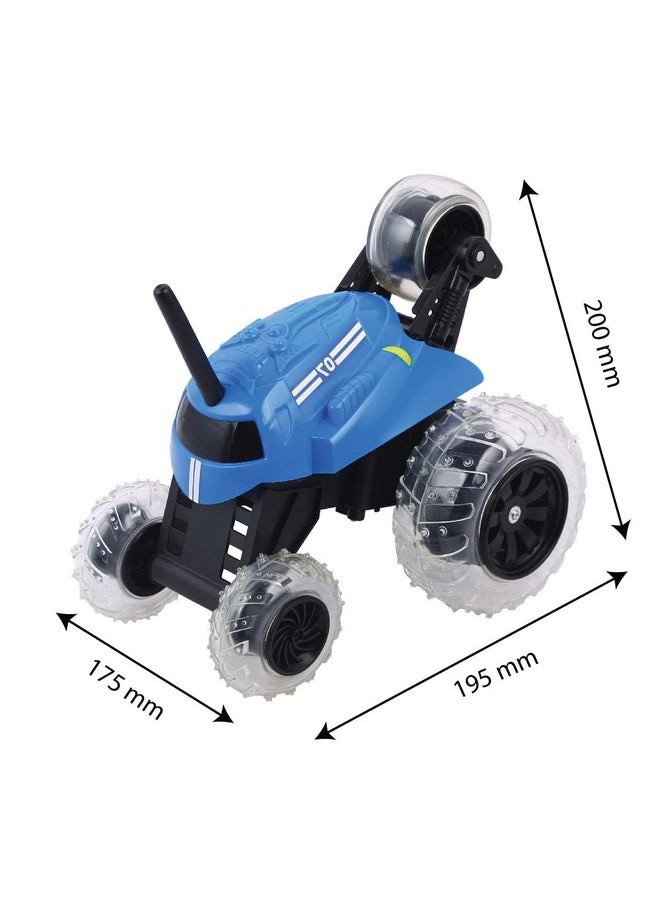Sharper Image Thunder Tumbler Stunt Wireless Remote Controlled Car|360° Rotating|High Speed Off Road|Top Brand in USA|Blue Color RC Car for Kids 6 Yrs+|Birthday Gift|Outdoor All Terrain|Made in India
