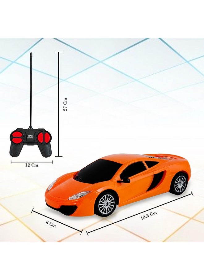 VGRASSP 1:24 Rechargeable Car Toy Super Racing Remote Control Glossy Exterior Smooth Flexible Wheels Equipped with Rechargeable Batteries(Included)- Multicolor (Design 2)