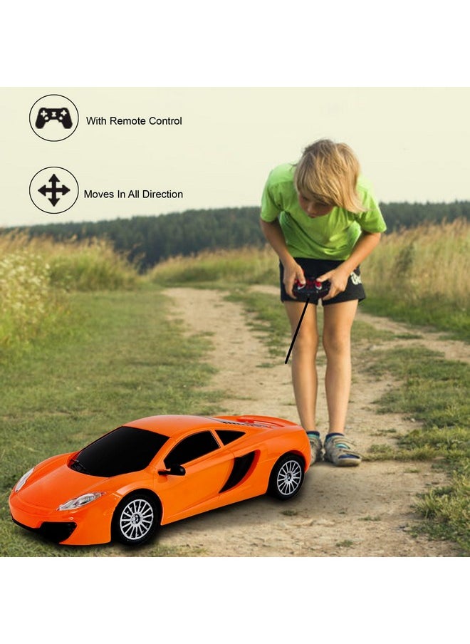 VGRASSP 1:24 Rechargeable Car Toy Super Racing Remote Control Glossy Exterior Smooth Flexible Wheels Equipped with Rechargeable Batteries(Included)- Multicolor (Design 2)