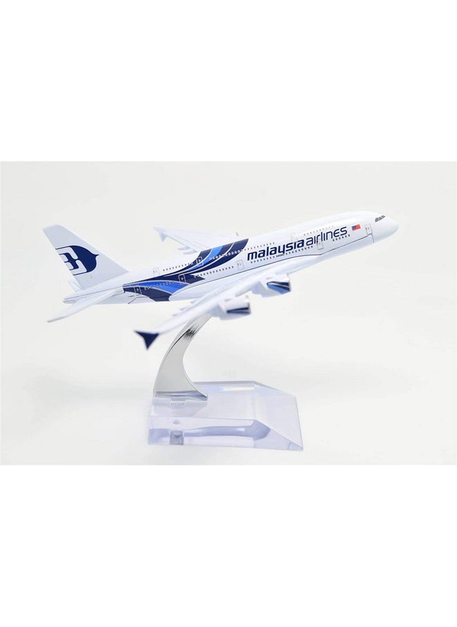 Toytle Malaysian Airlines A380 16 cm Diecast Alloy Metal Aircraft Aeroplane Model