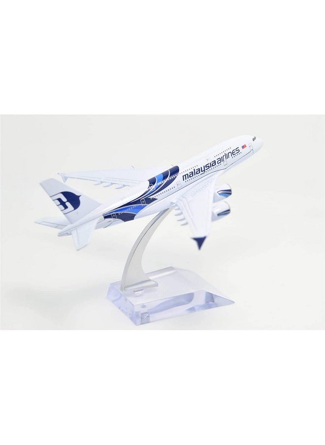 Toytle Malaysian Airlines A380 16 cm Diecast Alloy Metal Aircraft Aeroplane Model