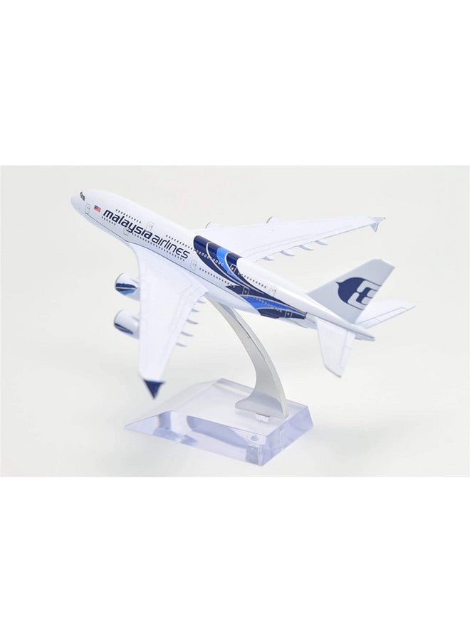 Toytle Malaysian Airlines A380 16 cm Diecast Alloy Metal Aircraft Aeroplane Model