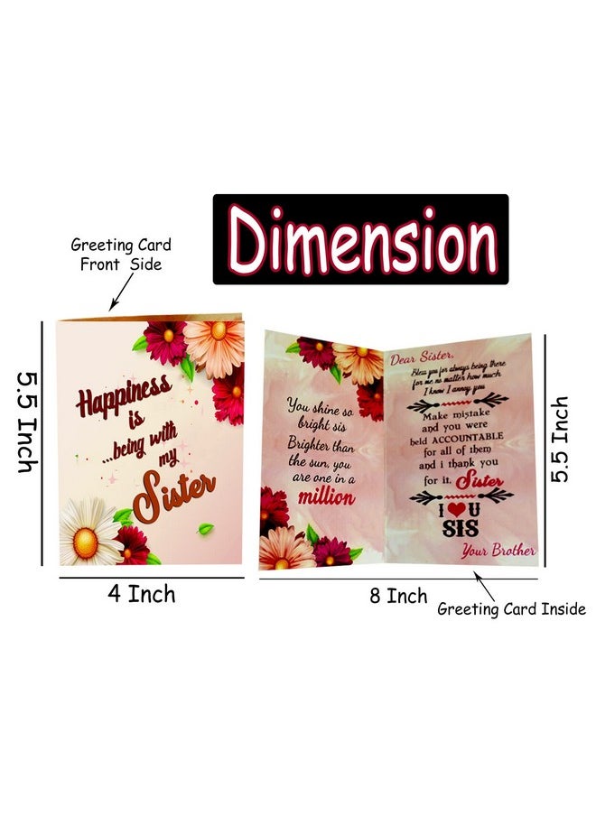 ME & YOU Gift for Sister | Return Rakhi Gift for Sister | Birthday Gift for Sister | Anniversary Gift for Sister | Rakshabandhan Gift for Sister IZ22DTSisterCDHeartMUr-03