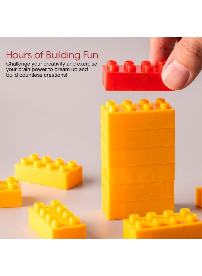 BAYBEE 120 Pcs Bricks Building Blocks for Kids | Creative Building Construction Learning Educational Toys for Children | Puzzle Block Games Toy | DIY Building Block Toys for Kids Boy Girls
