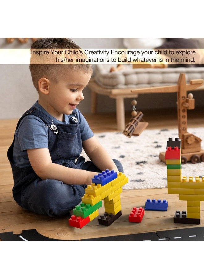 BAYBEE 120 Pcs Bricks Building Blocks for Kids | Creative Building Construction Learning Educational Toys for Children | Puzzle Block Games Toy | DIY Building Block Toys for Kids Boy Girls
