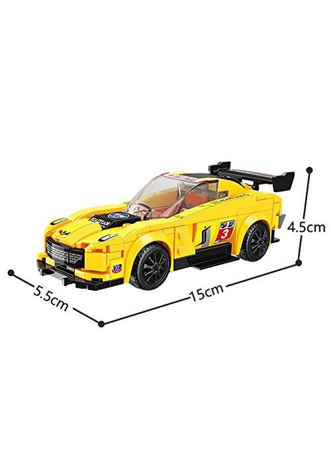 Qman Minecity Cars Pit Stop Puzzle Toy Set | Building Blocks | Emergency Maintenance Vehicle Blocks with Three Mini Figures for Kids 6-12 Years - (423 Pcs) Multicolor