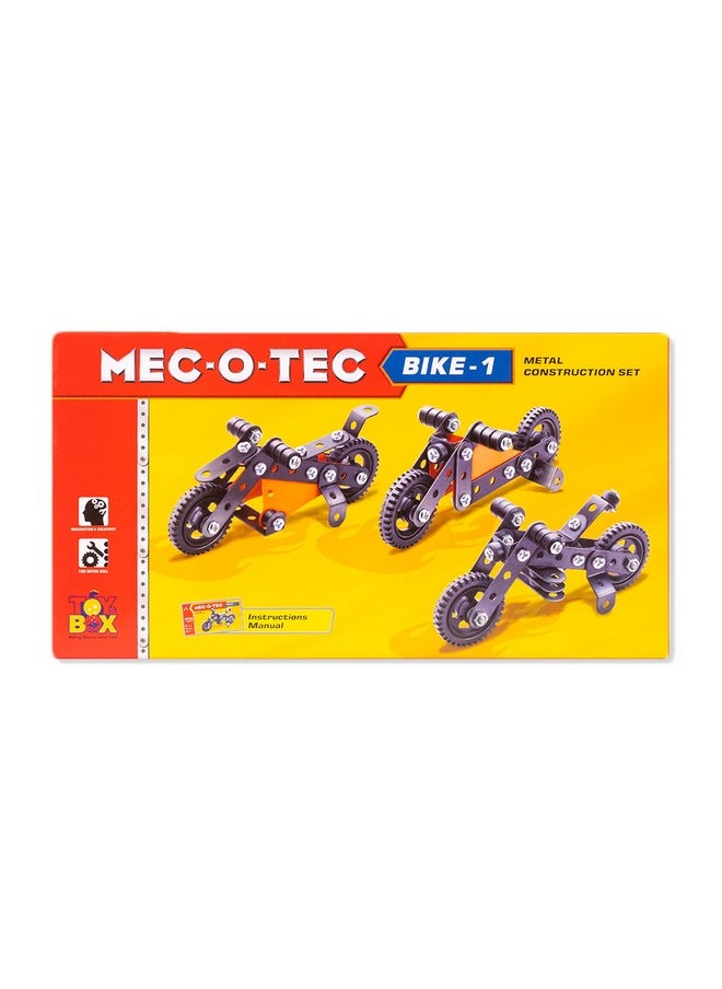 TOYZTREND MEC - O - Tec Bike 1 Metal Construction Toy, Building Blocks, Educational Toys for 6+ yrs Boys and Girls, Multicolor