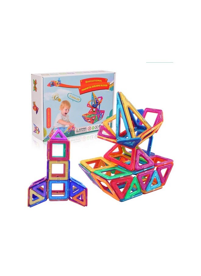 Chocozone Magnetic Blocks for Kids Educational Toys Magnetic Building Blocks Development & Activity Toys for 3+ Years Old Boys & Girls (136 Pieces)
