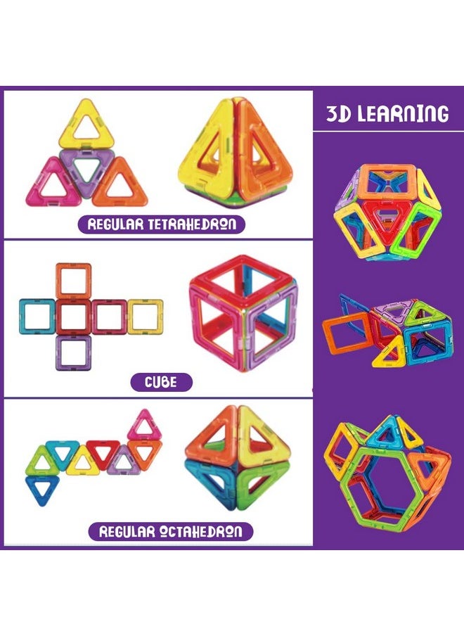Chocozone Magnetic Blocks for Kids Educational Toys Magnetic Building Blocks Development & Activity Toys for 3+ Years Old Boys & Girls (136 Pieces)