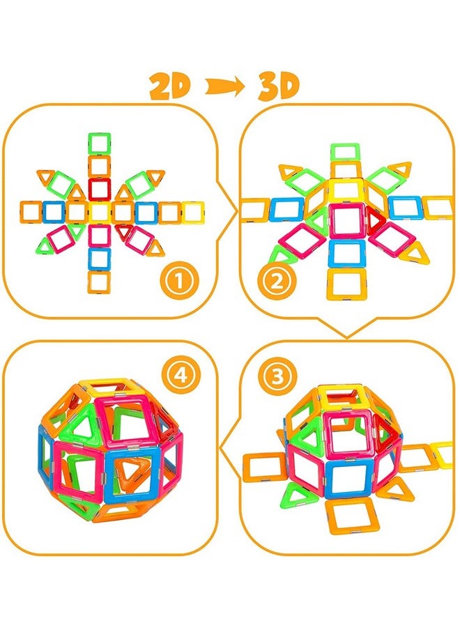 Chocozone 30pcs Magnetic Blocks for Kids Educational Toys Magnetic Building Blocks Development & Activity Toys for 3+ Years Old Boys & Girls (30 Pieces) Multicolor