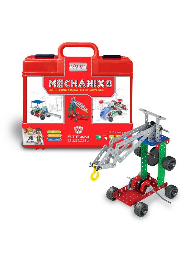 Mechanix-4 Smart Bag, STEM Toy, Building and Construction Set for Boys and Girls Age 7+ Years