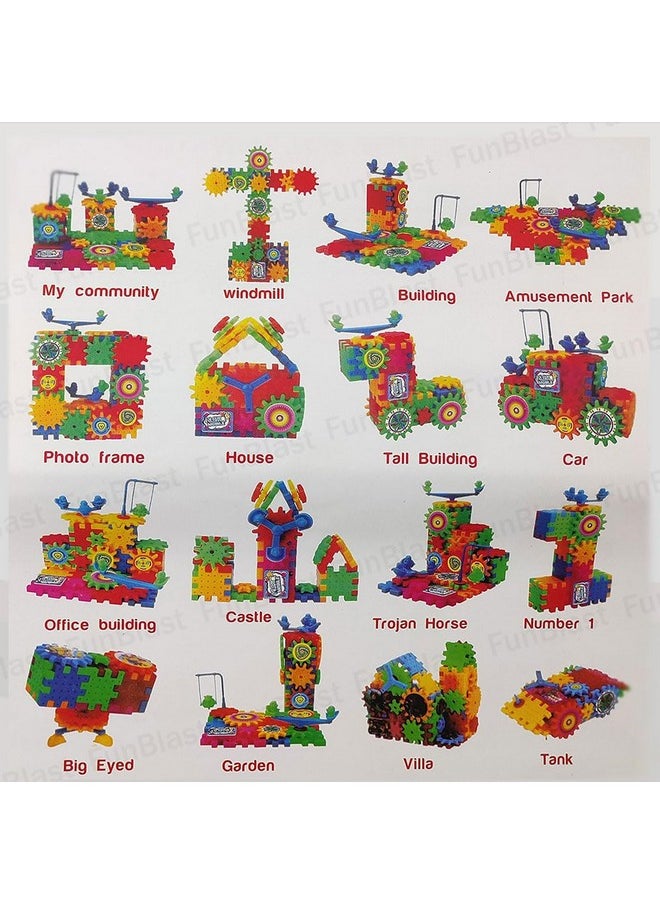 FunBlast Magical Blocks, Magical Building Blocks 3D Magic Play Stacking Set DIY for Brain Development Educational, Learning & Educational Building Blocks for Kids (Set of 81 Pcs), Multi Color