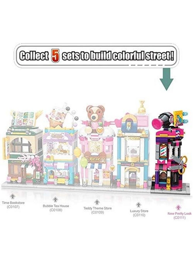 QMAN Building Blocks Sets for Kids Girls Luxury Store 281 Pieces Building Set Toys Christmas Birthday Gift for Kids Age 6 to 12 and Up (New Pretty Look)