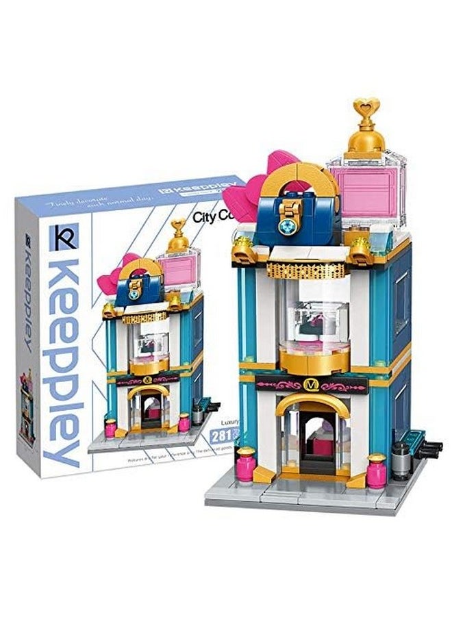 QMAN Building Blocks Sets for Kids Girls Luxury Store 281 Pieces Building Set Toys Christmas Birthday Gift for Kids Age 6 to 12 and Up