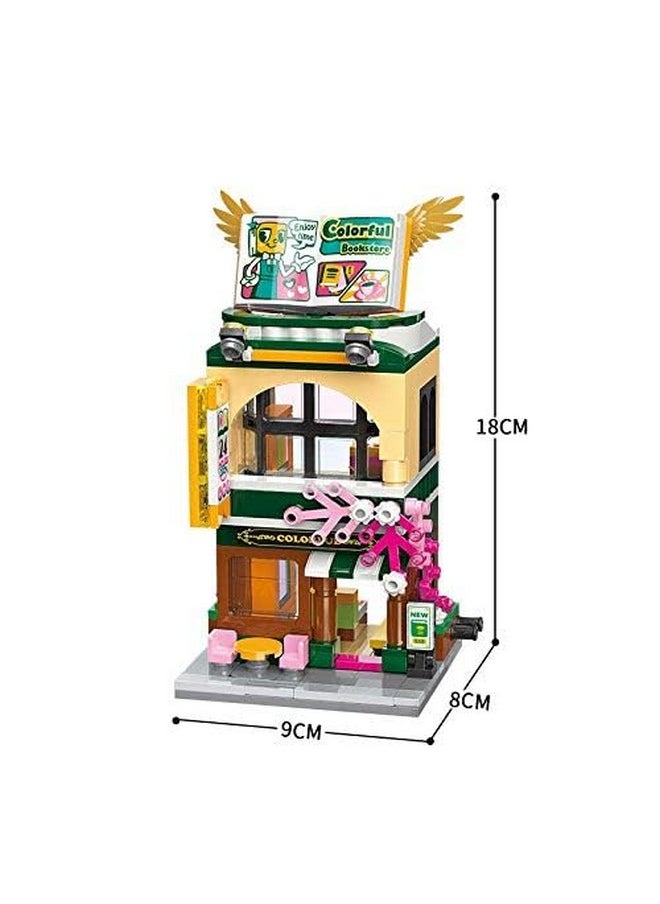 QMAN Building Blocks Sets for Kids Girls Time Book Store | Building Set Toys Christmas Birthday Gift for Kids Age 6 to 12 and Up