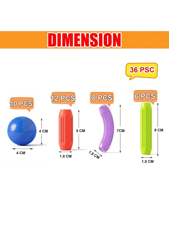FunBlast Magnetic Sticks Building Blocks for Kids - 25 Pcs Puzzle Games for Kids, DIY STEM Toys for Kids, Building & Construction Toys, Brain Game Toys for 3+ Year Old Kids Boys, Girls (25 Pcs)