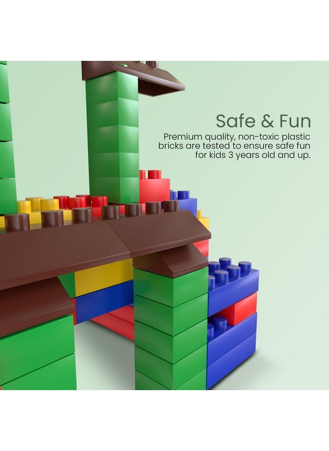 BAYBEE 250 Pcs Bricks Building Blocks for Kids | Creative Building Construction Learning Educational Toys for Children | Puzzle Block Games Toy | DIY Building Block Toys for Kids Boy Girls