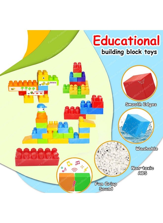 FunBlast Building Blocks for Kids - DIY Plastic Building Blocks for Kids Puzzle Games for Kids, Toys for Children Educational & Learning Toy for 3+ Years Kids, Girls & Boys (36 Pcs-Multicolor)