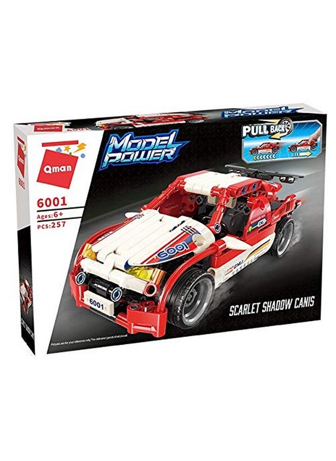QMAN Model Power Scarlet Shadow Canis Building Block Toys for 6-12 Boy (257 Pieces)