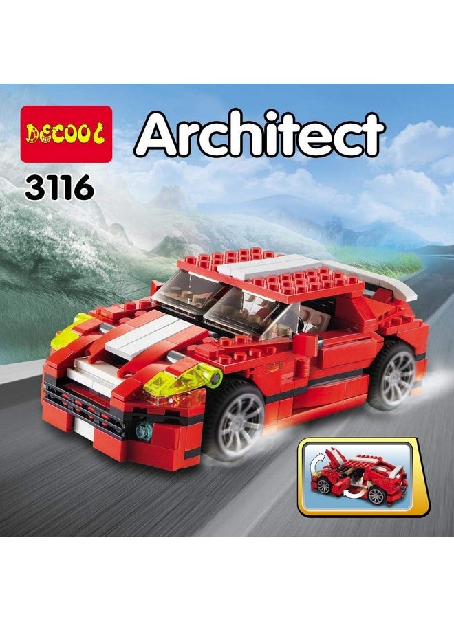 PLUSPOINT 3-in-1 Dinosaur Blocks: Build, Learn,Play and Create Endless Adventures with 3-in-1 Dinosaur Blocks and Bricks for Kids, Boys & Girls (3 in 1 Dino Blocks)