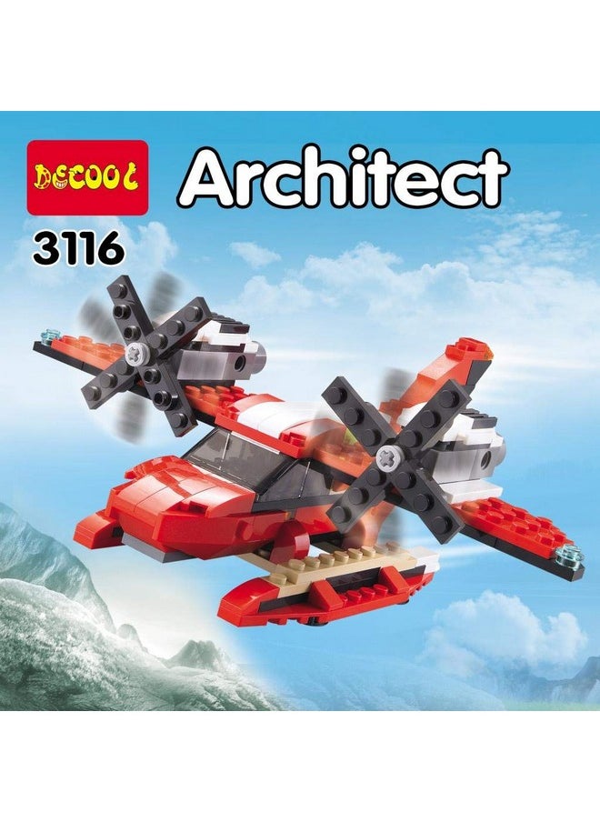 PLUSPOINT 3-in-1 Dinosaur Blocks: Build, Learn,Play and Create Endless Adventures with 3-in-1 Dinosaur Blocks and Bricks for Kids, Boys & Girls (3 in 1 Dino Blocks)