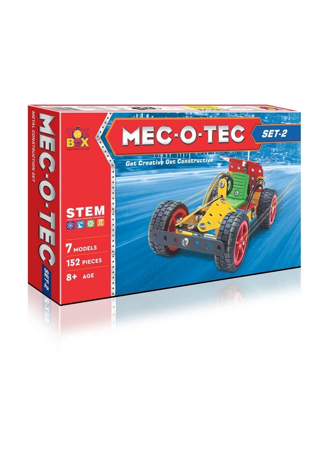 TOYZTREND Toysbox MEC - O - Tec Set 2 Metal Construction Toy, Building Blocks, Educational Toys for 6+ yrs Boys and Girls, Multicolor