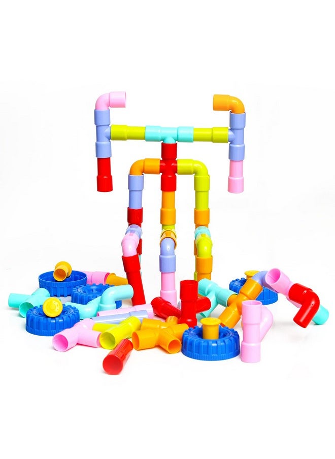 Ekta Smart Builders Building Blocks Set-2, Building Blocks for Kids, Block Game for Kids (Multicolor, Big Size) - 68 Pieces