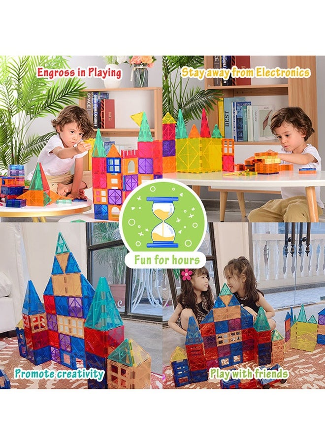 JZRtoys14 78- Piece Magnetic Building Blocks for Toddlers & Kids Set 78 3+ Years