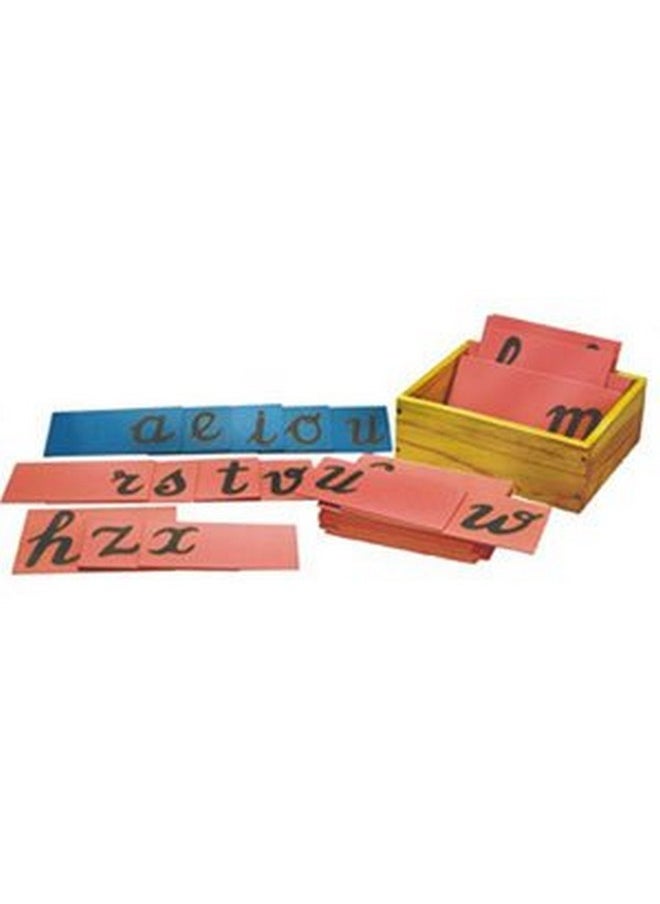 Skillofun Sand Paper Alphabets (Lower Abc - Cursive), Multicolor