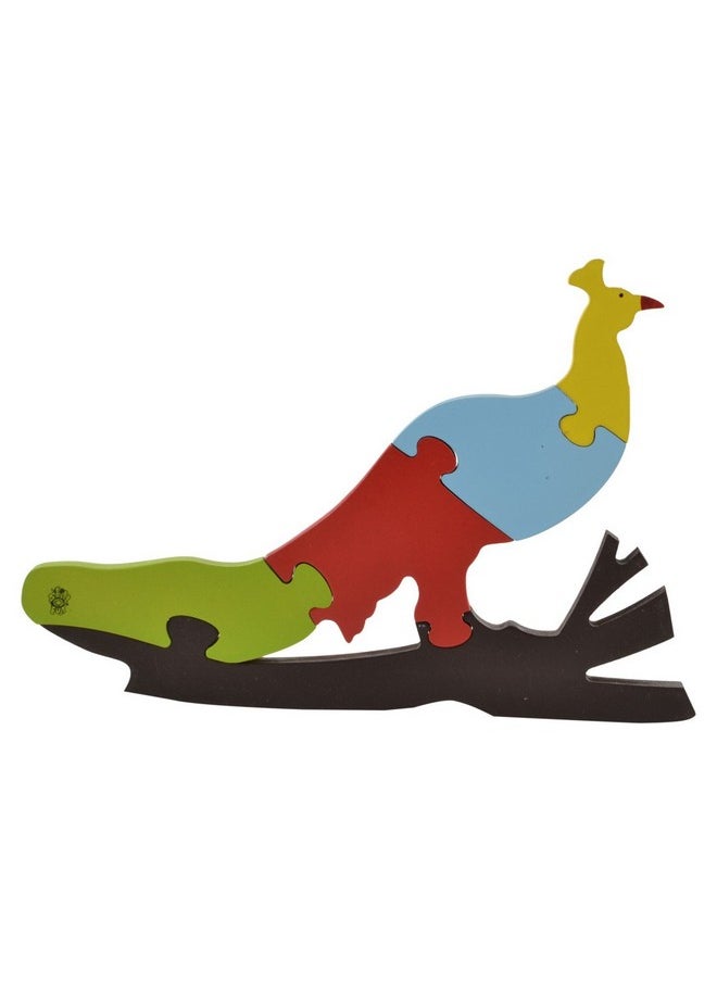 Skillofun Wooden Take Apart Puzzle Large - Peacock, Multi Color