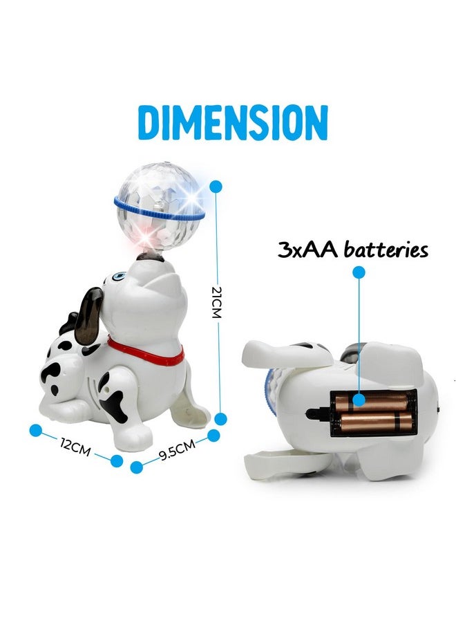 Gooyo 360 ° Rotating Dancing Dog Toy with LED Flashing Lights & Dynamic Sound for Kids