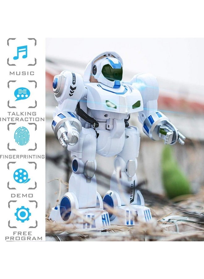 Magicwand R/C Rechargeable 2-in-1 FingerTouch Deformation Gesture Sensing,Intelligent Programmable Smart Robot for Kids【White】【Pack of 1】