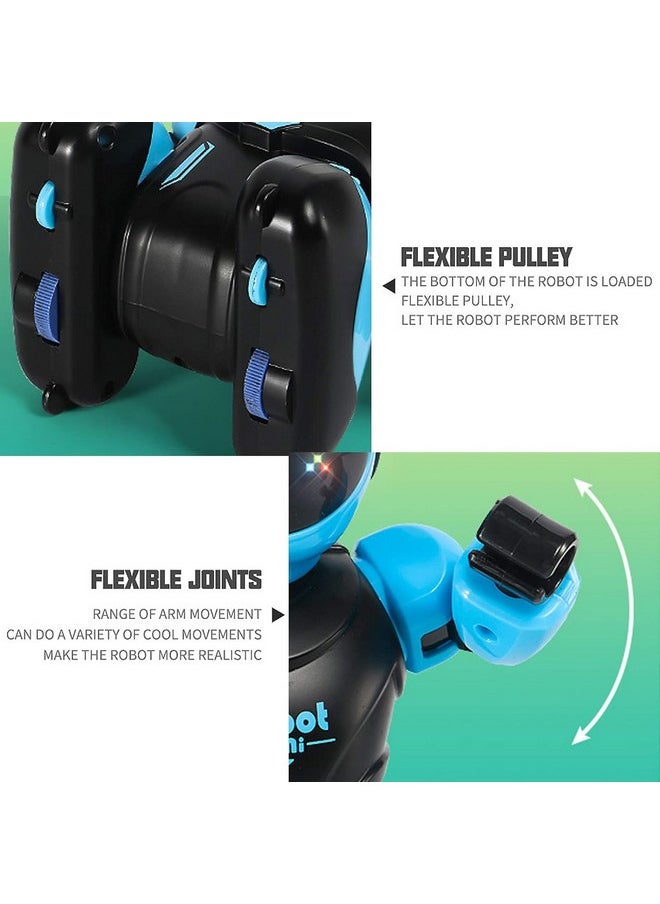 Jack Royal Remote Control Singing Dancing Musical Eduactional Intelligent Programmable Interactive Smart Robot Toy for Kids (Blue)