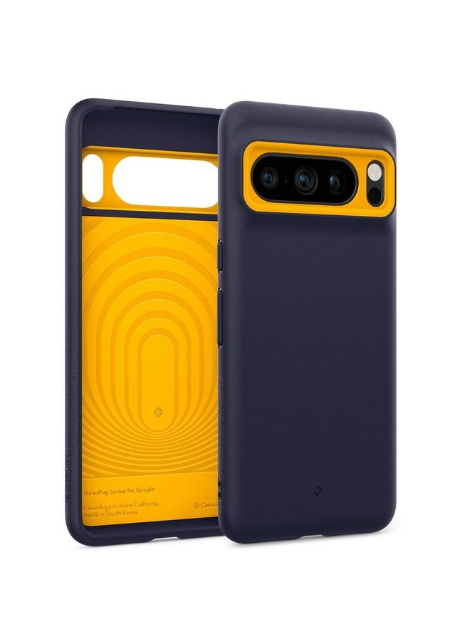 CASEOLOGY by Spigen Nano Pop Back Cover Case Compatible with Google Pixel 8 Pro, [Two Tone Colour], Google Pixel 8 Pro Case with Military Grade Drop Protection (TPU and PC | Blueberry Navy)