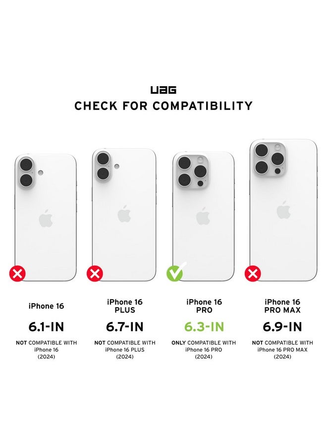 Urban Armor Gear UAG iPhone 16 Pro Case, Metropolis LT Mag-Safe Compatible, Feather-Light Protective Case/Cover Designed for iPhone 16 Pro (6.3-Inch) (2024) (Military Drop Tested) - Kevlar Mallard