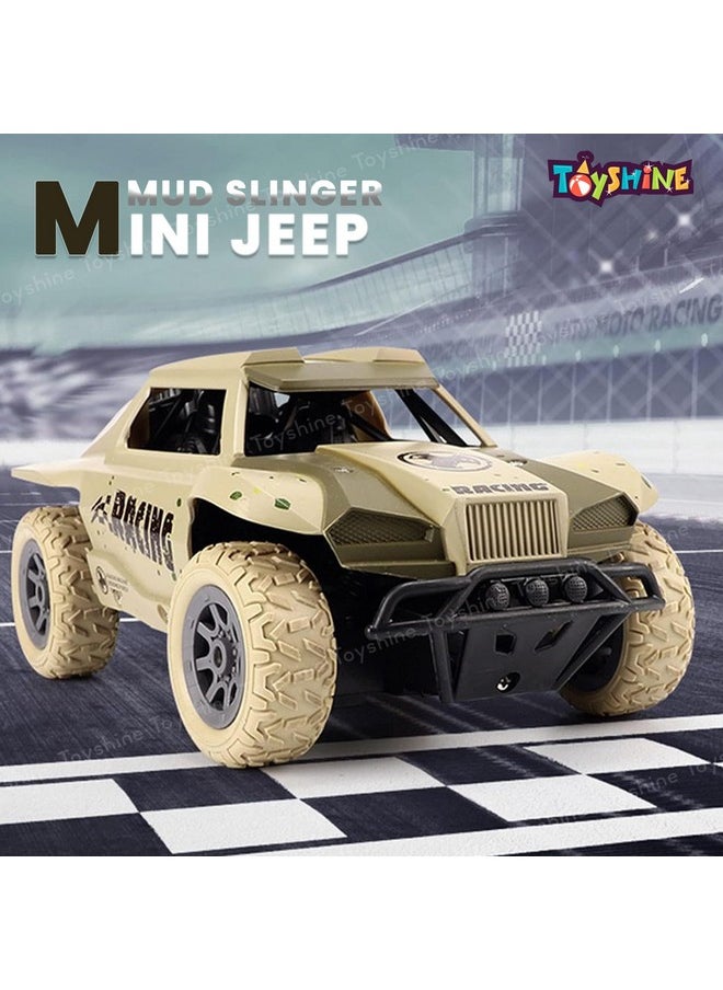 Toyshine 1:20 Scale Remote Control Rechargeable 2.4Ghz High-Speed All Terrain Mud Slinger Mini Jeep Anti-Collision and Anti-Drop Monster RC Car for Kids 5+, Multi