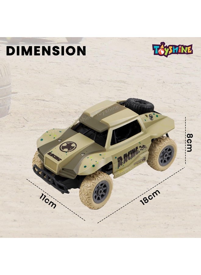 Toyshine 1:20 Scale Remote Control Rechargeable 2.4Ghz High-Speed All Terrain Mud Slinger Mini Jeep Anti-Collision and Anti-Drop Monster RC Car for Kids 5+, Multi