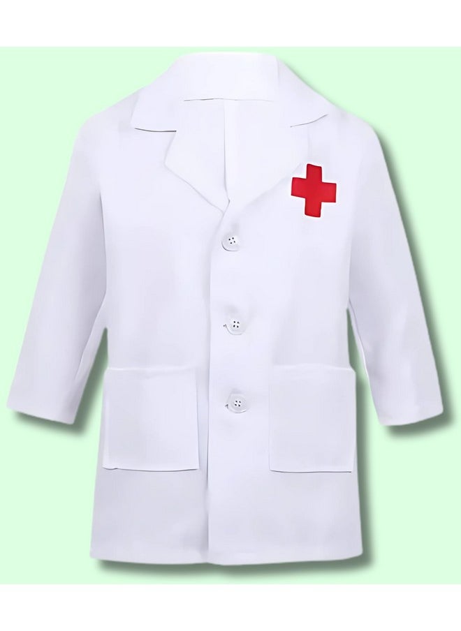 Fancy Steps Kids Community Helpers Doctors & Nurse's Coat|Costumes for boys & girls (5-6 Years)