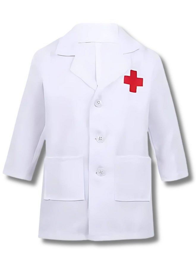 Fancy Steps Kids Community Helpers Doctor's & Nurse's Coat|Costumes for boys & girls (6-7 Years)