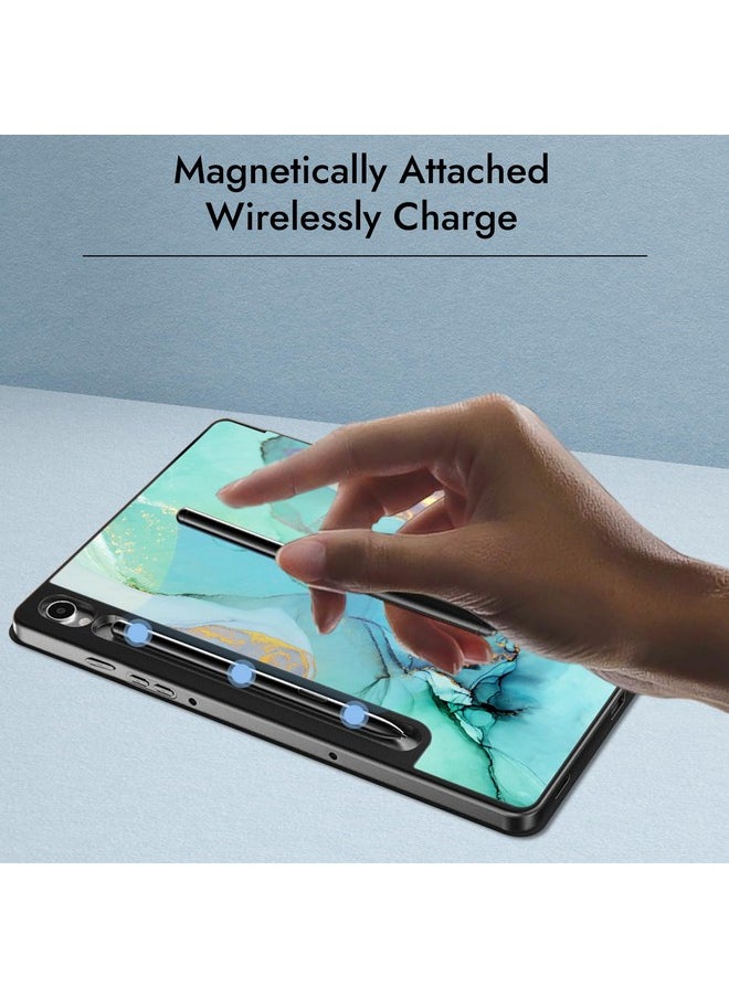 Robustrion Cover for Samsung Tab S9 11 inch/Tab S9 FE Cover Case 10.9 inch, Flip Case Cover with [S Pen Holder] for Samsung Galaxy Tab S9 Tablet/Tab S9 FE Tablet Cover [Auto Sleep Wake] - Marble Green