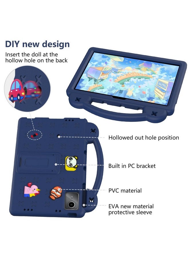 YRH for Onn 11 inch Tablet Pro Case 2023 (Model: 100110027), Kids EVA Shockproof Cover for Onn Tablet Pro Case 11 inch, with Stand Handle (Navy)