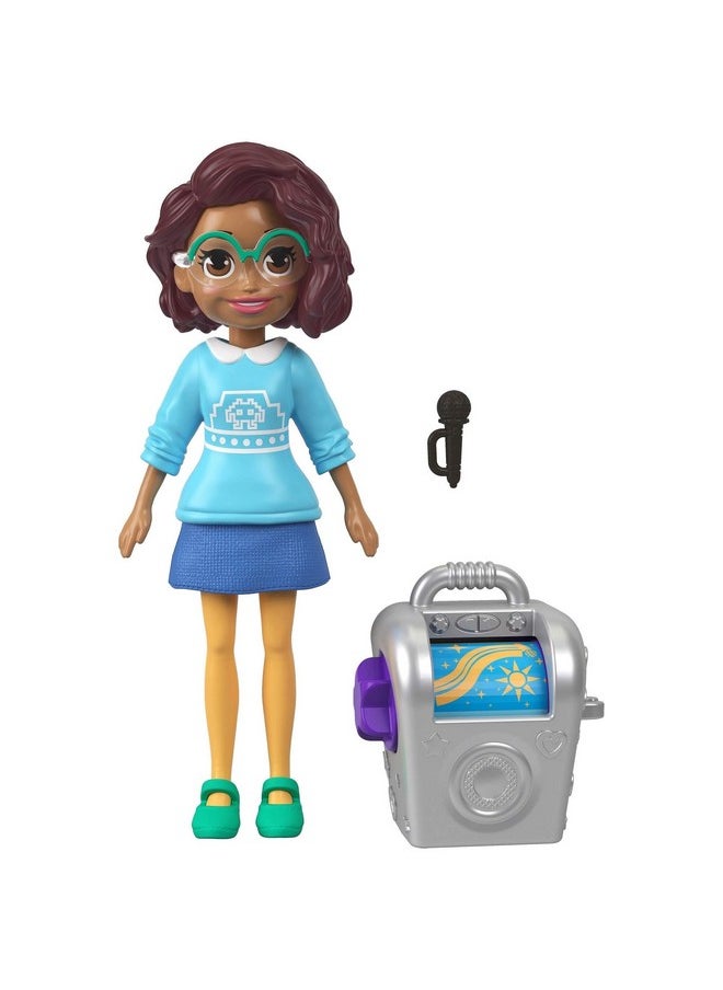 Mattel Polly Pocket Active Pose Doll, Zipline Shani