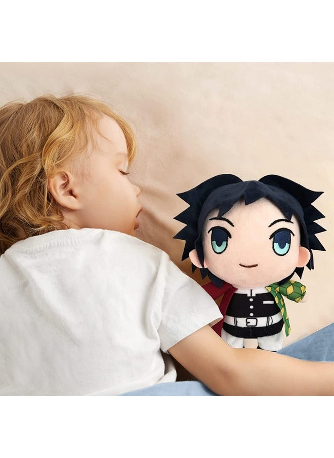 Blue Aura Demon Slayer Giyu Tomioka Plush Toy Height 18.5CM to 19CM Collectible Anime Demon Slayer Plushie (Giyu Plush)