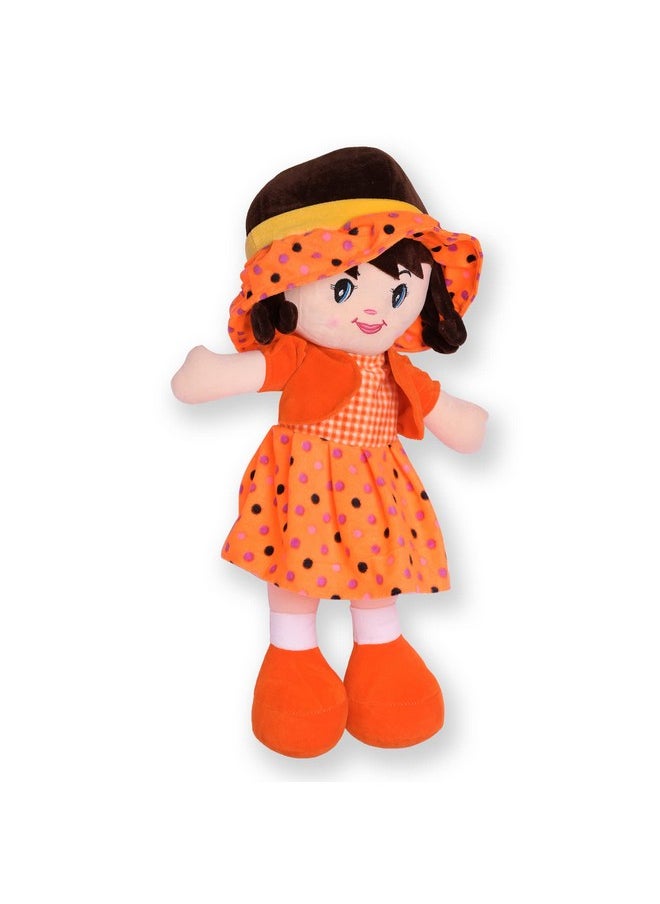 Glance Soft Cute Looking Beautiful Doll | Attractive Stuffed Toys | Grab Your Attention on Little Darling Doll (Orange Winky Doll, 60 cm)