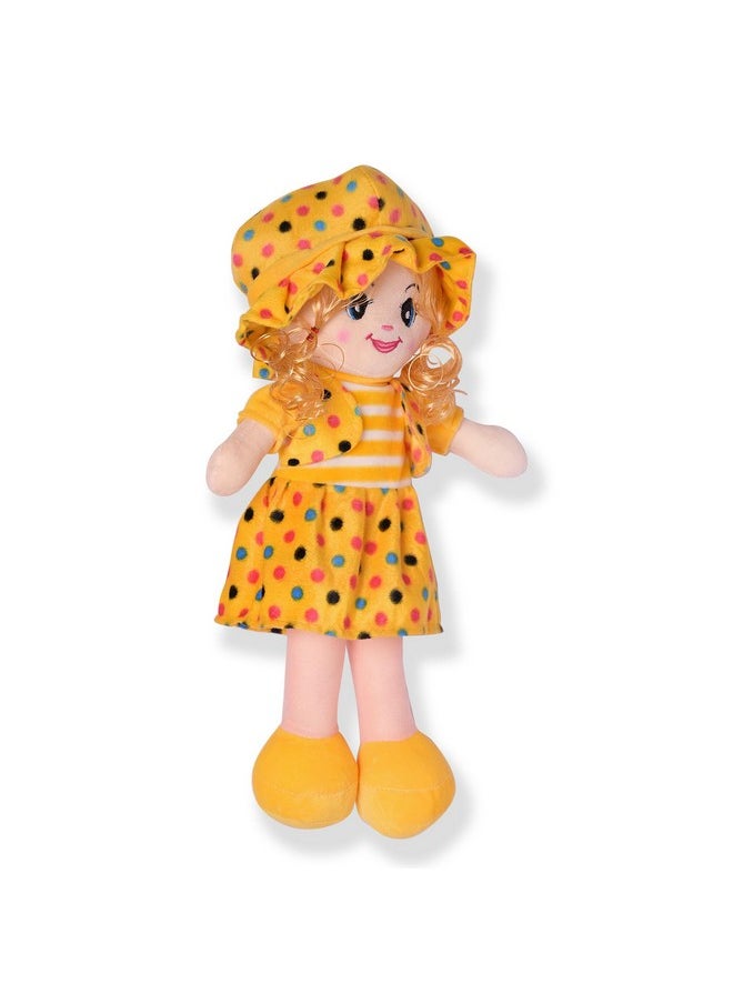 Glance Soft Cute Looking Beautiful Doll | Attractive Stuffed Toys | Grab Your Attention on Little Darling Doll (Yellow Curly Doll 80cm)