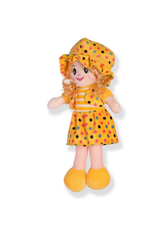 Glance Soft Cute Looking Beautiful Doll | Attractive Stuffed Toys | Grab Your Attention on Little Darling Doll (Yellow Curly Doll 80cm)