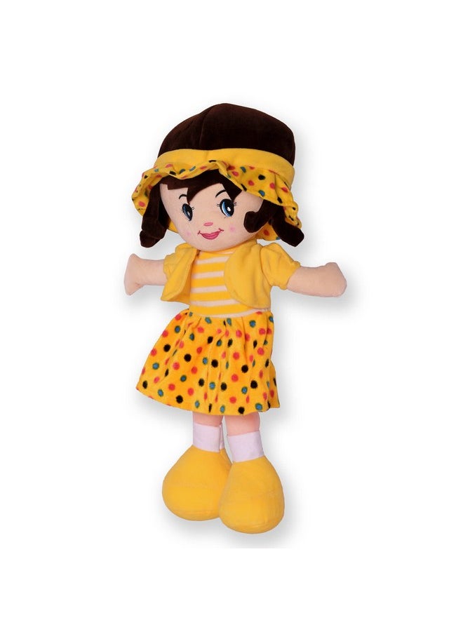 Glance Soft Cute Looking Beautiful Doll | Attractive Stuffed Toys | Grab Your Attention on Little Darling Doll (Yellow Winky Doll, 40 cm)